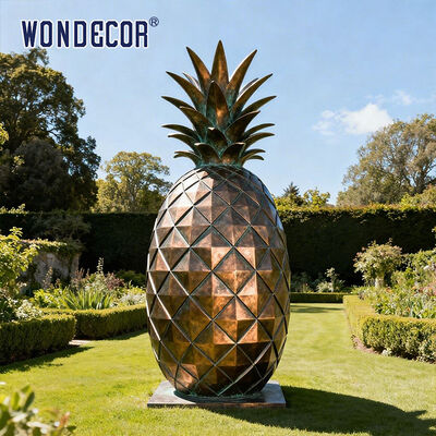 Bronze Pineapple Statue Elegant Home and Garden Decor Perfect for Living Room Patio or Office Accent Piece