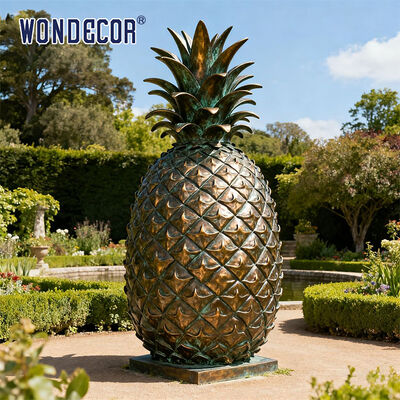 Bronze Pineapple Statue Elegant Home and Garden Decor Perfect for Living Room Patio or Office Accent Piece